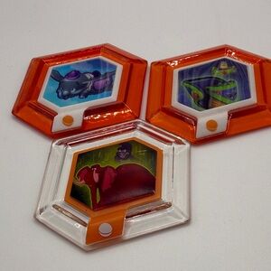 Disney Vibrant Orange and Clear Trading Cards